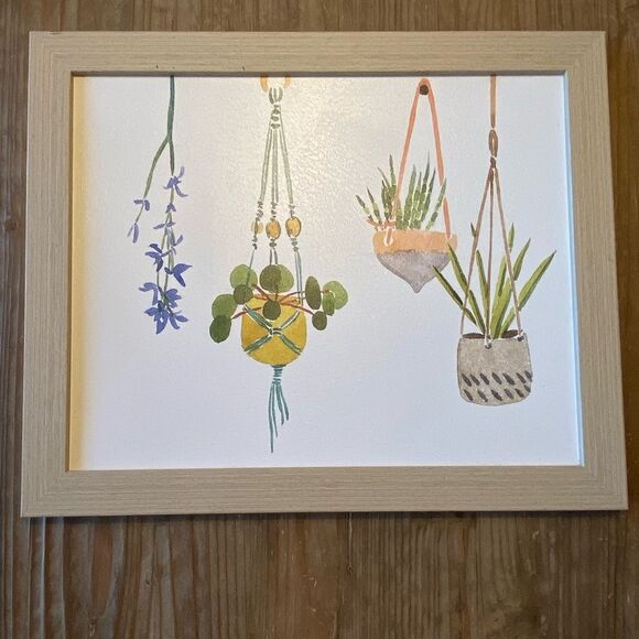 Plants framed wall art 13.8”x16.8” - Picture 1 of 2